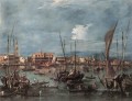 El Molo y la Riva degli Schiavoni del Bacino di San Marco Francesco Guardi veneciano